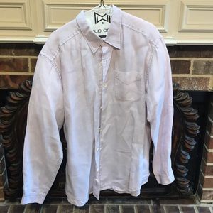 Tommy Bahama light purple linen shirt